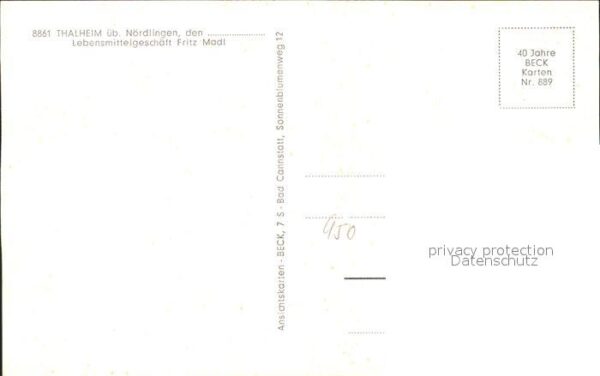 Noerdlingen Thalheim Lebensmittelgeschaeft Fritz Madl – Bild 2