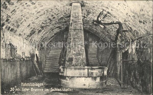 Tuebingen 50 mtr. tiefer Brunnen im Schlosskeller