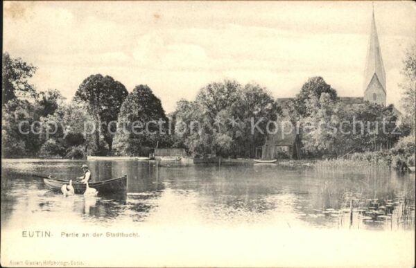 Eutin Stadtbucht Schwaene Boot