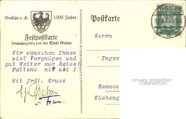 Goslar Kuenstlerkarte – Bild 2