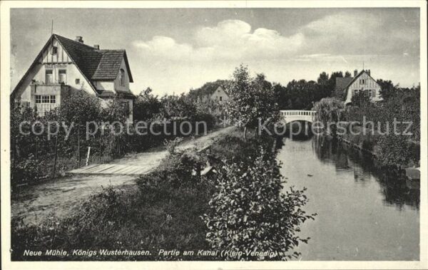 Koenigs-Wusterhausen Neue Muehle Kanal