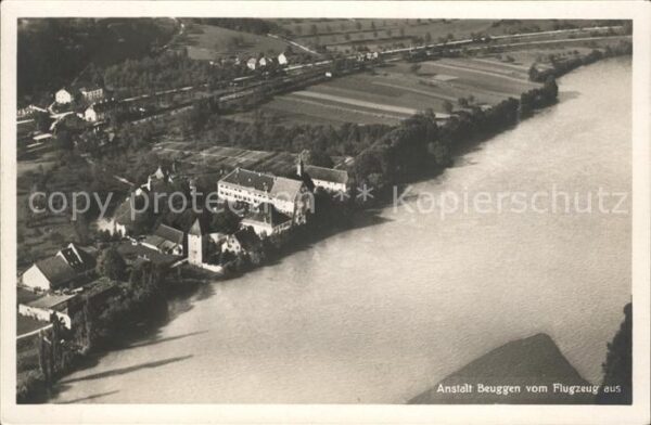 Beuggen Fliegeraufnahme Anstalt