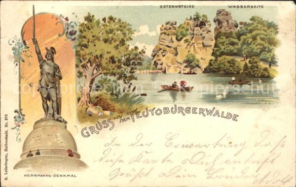 Teutoburgerwald Herrmanns-Denkmal Externsteine Wasserseite