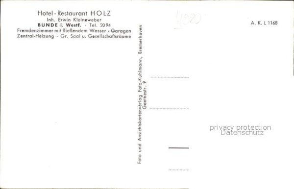 Buende Herford Hotel Restaurant Holz – Bild 2