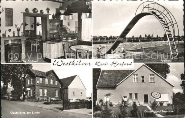 Bruchmuehlen Westfalen Westkilver Gasthaus Zur Linde Schwimmbad