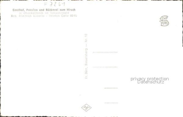 Oberkollbach Gasthaus Pension Zum Hirsch – Bild 2