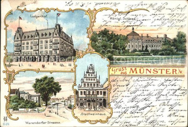 Muenster Westfalen Warendorfer Strasse Ludgenhof Koenigliches Schloss Stadtweinh