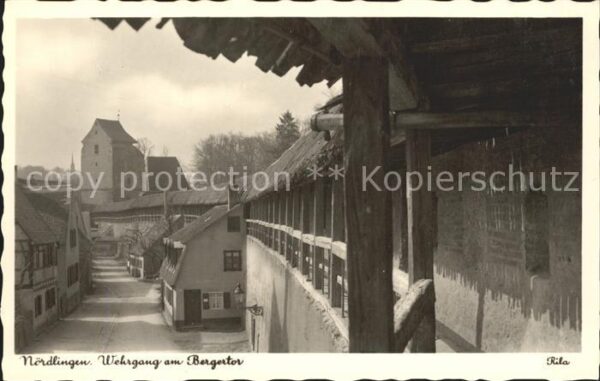 Noerdlingen Wehrgang am Bergertor