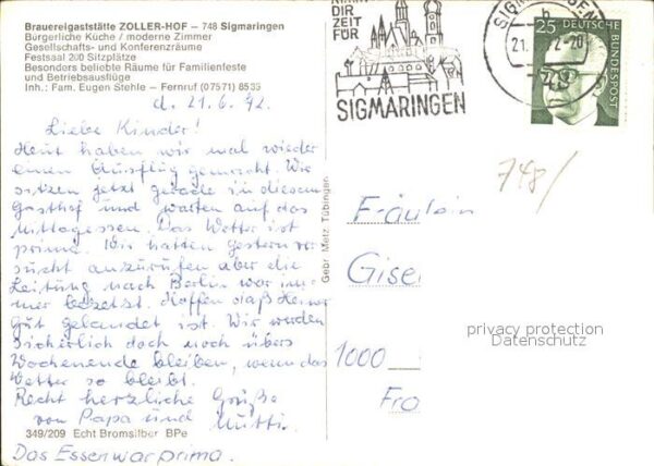 Sigmaringen Restaurant Zoller-Hof – Bild 2