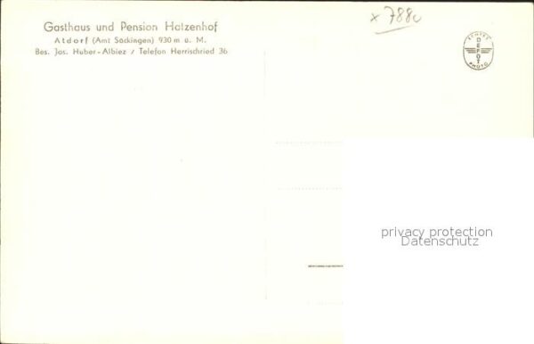 Herrischried Atdorf Gasthaus Pension Holzenhof – Bild 2