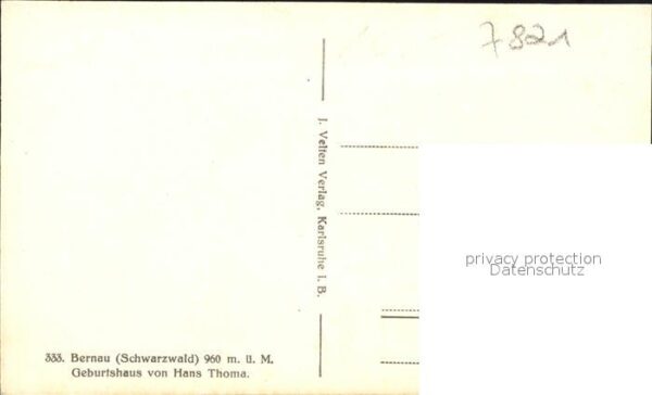 Bernau Schwarzwald Geburtshaus von Hans Thoma – Bild 2