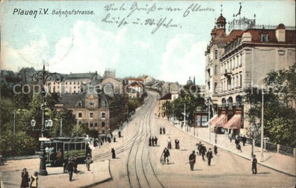 Plauen Vogtland Bahnhofstrasse Strassenbahn