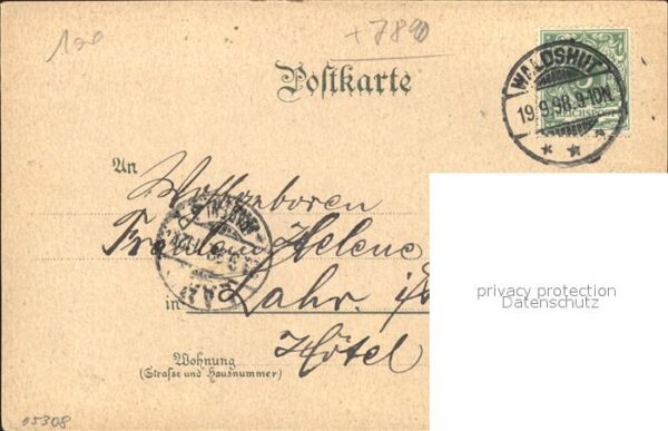 Waldshut Tiengen Rhein Oberes Tor bei Mondschein – Bild 2