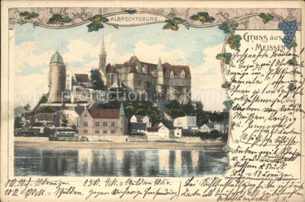 Meissen Elbe Sachsen Albrechtsburg