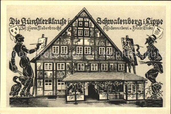 Schwalenberg Kuenstlerklause Kuenstlerkarte