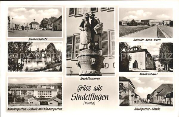 Sindelfingen Daimler Benz Werk  Marktbrunnen