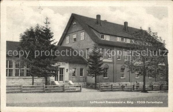 Frauenwald Thueringen FDGB Ferienheim