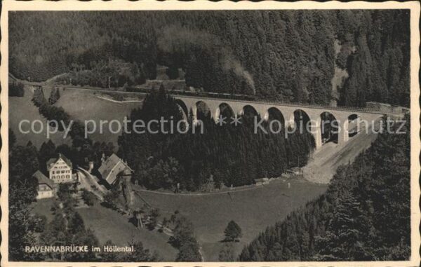 Hoellental Schwarzwald Ravennabruecke Fliegeraufnahme