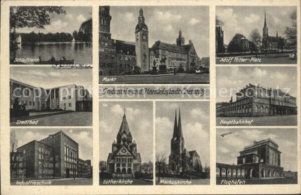 Chemnitz Flughafen Marktplatz Schlossteich