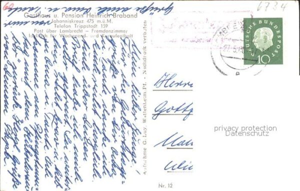 Johanniskreuz Gasthaus Pension Heinrich Braband – Bild 2