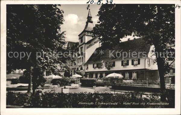 Herrenalb Bad Herrenalb Hotel Post mit Klosterschaenke