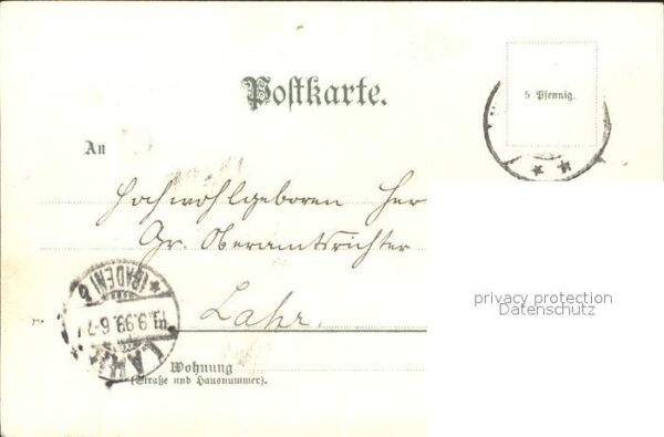 Waldshut Tiengen Rhein Kuenstlerkarte Munch – Bild 2