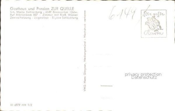 Bonsweiher Gasthaus Pension zur Quelle – Bild 2