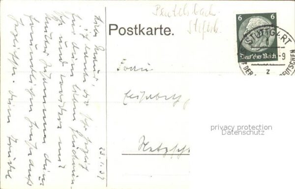 Stuttgart Kirche Kuenstlerkarte – Bild 2