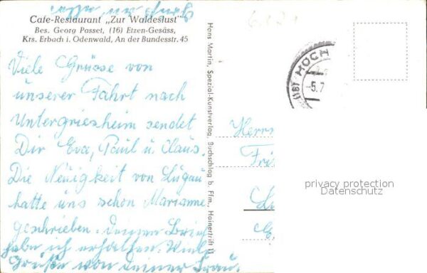Etzen-Gesaess Restaurant Cafe zur Waldeslust – Bild 2