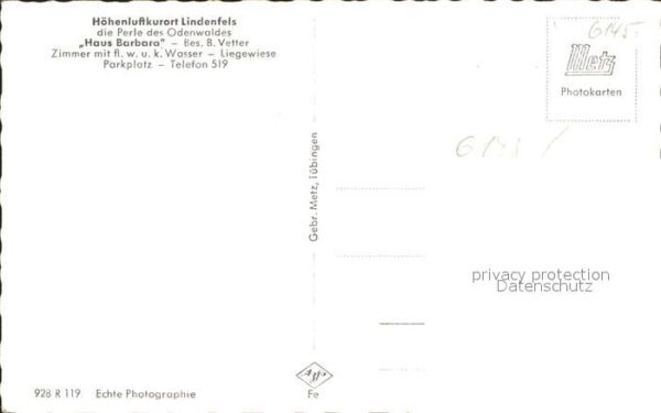 Lindenfels Odenwald Haus Barbara Fliegeraufnahme – Bild 2