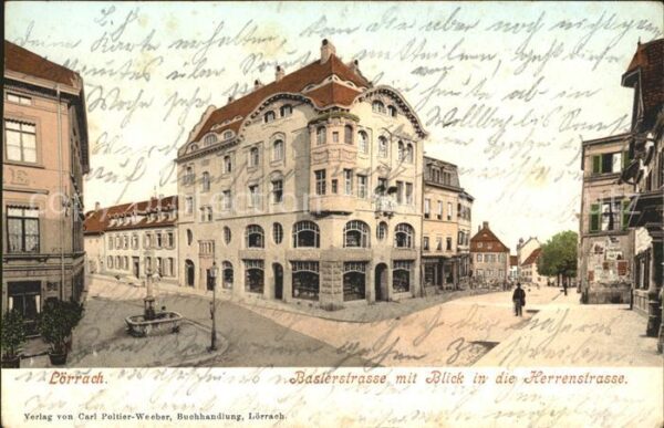 Loerrach Baslerstrasse mit Herrenstrasse