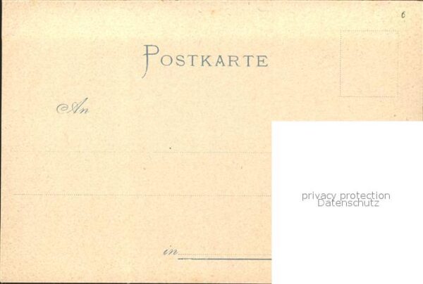 Stuttgart Rosenstrasse Kuenstlerkarte S. Thuermle – Bild 2