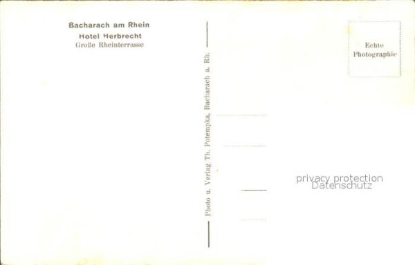 Bacharach Rhein Hotel Herbrecht – Bild 2
