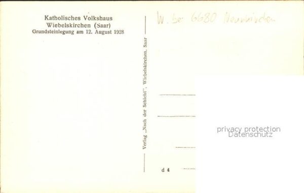 Wiebelskirchen Katholisches Volkshaus – Bild 2