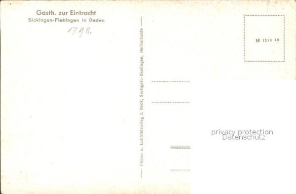 Sickingen Hechingen Flehingen Gasthaus zur Eintracht – Bild 2