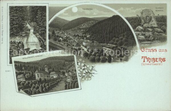 Triberg Schwarzwald Wallfahrtskirche Wasserfall