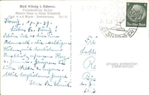 Bad Koenig Fremdenheim Keller Blaues Haus und Haus Elisabeth – Bild 2
