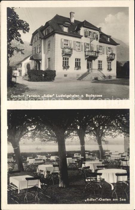 Ludwigshafen Bodensee Gasthaus Pension zum Adler Seeterrasse