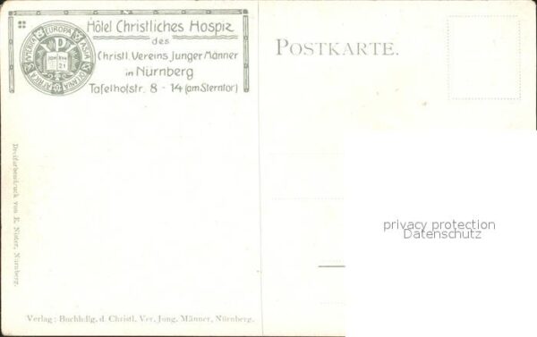 Nuernberg Hotel Christliches Hospiz Kuenstlerkarte – Bild 2