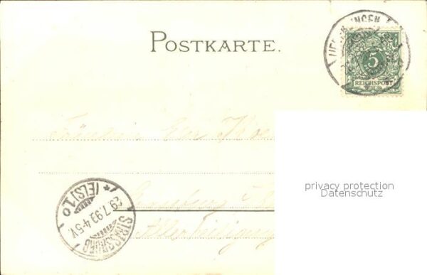 ueberlingen Bodensee Kuenstlerkarte mit Bad-Hotel – Bild 2