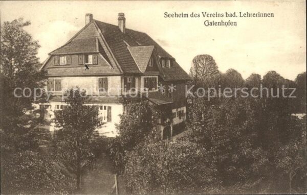 Gaienhofen Seeheim Verein Badischer Lehrerinnen