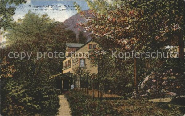 Muggendorf Fraenkische Schweiz Cafe Restaurant Rosenau