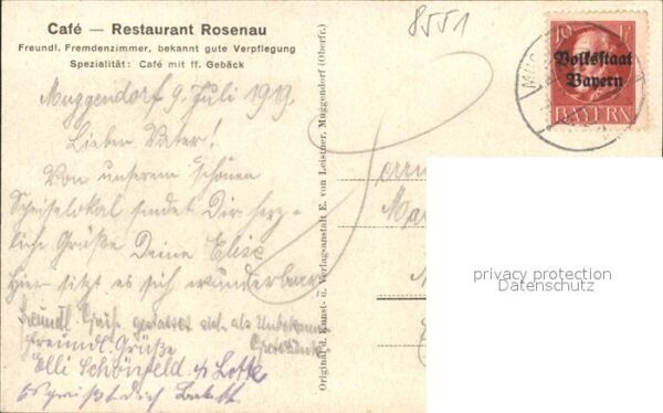 Muggendorf Fraenkische Schweiz Cafe Restaurant Rosenau – Bild 2