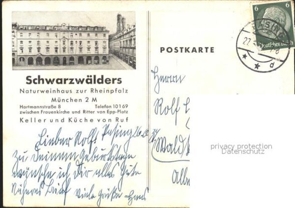 Muenchen Schwarzwaelder Naturweinhaus zur Rheinpfalz Hartmannstrasse 8 – Bild 2
