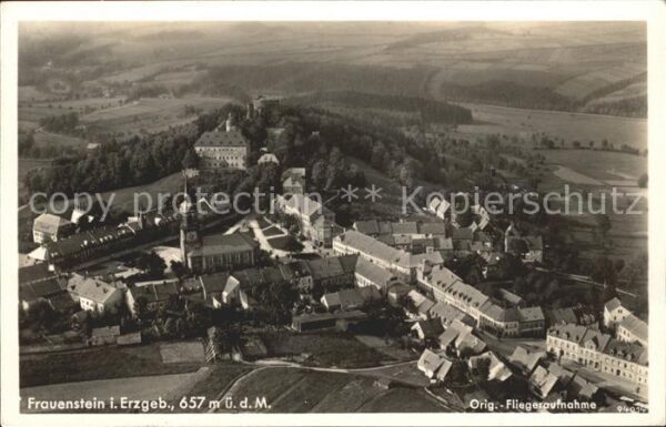 Frauenstein Sachsen Fliegeraufnahme