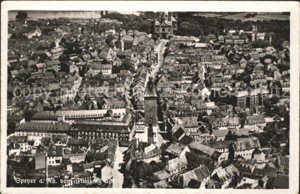 Speyer Rhein Fliegeraufnahme