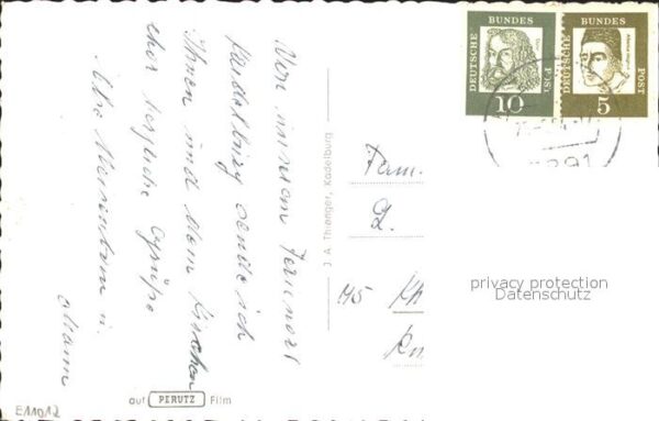 Kadelburg Kriegerdenkmal Partie am Rhein Brunnen Kirche – Bild 2