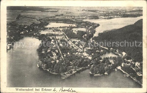 Woltersdorf Erkner Fliegeraufnahme
