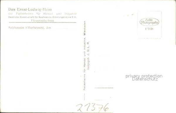 Salzhausen Oberhessen Ernst Ludwig Heim Ferienheim Fliegeraufnahme – Bild 2