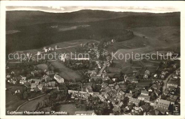 Schmiedefeld Rennsteig Fliegeraufnahme Luftkurort